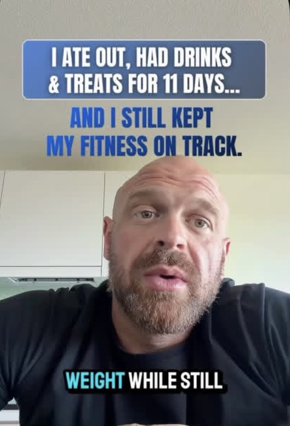 Daniel talking about eating out, drinks and treats for 11 days while staying on track